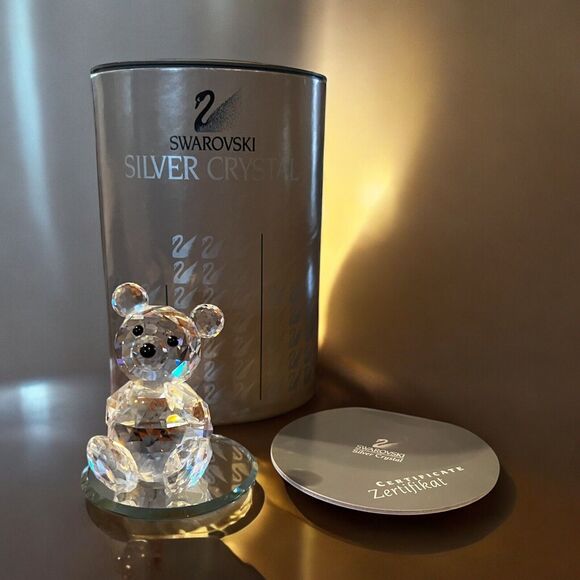 SWAROVSKI CRYSTAL LARGE BEAR 🐻 BOX PAPERS 10009 MINT 7637